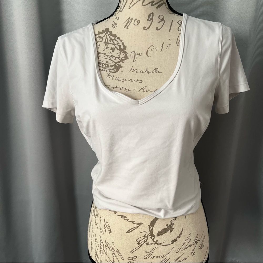 Lululemon white align short sleeve tee size 10